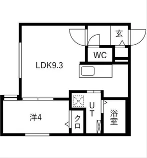La・isola月寒(ライゾラツキサム)【2階】の間取り