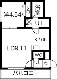 プリヴィエール美園【2階】の間取り