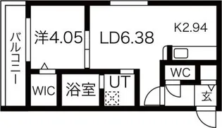 タルト南郷【3階】の間取り