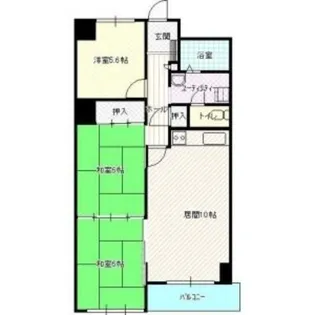 アンロワイヤル【6階】の間取り