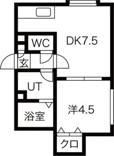 ホワイティ豊平【2階】の間取り