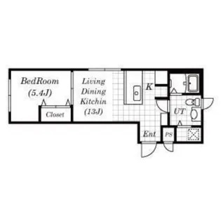 ロードハウス【403号室】の間取り