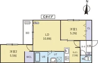 URBAN FLATS平岸Ⅰ(アーバンフラッツ平岸Ⅰ)【1階】の間取り