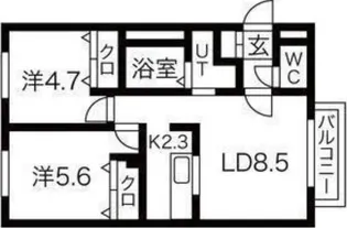 SAKURA【4階】の間取り