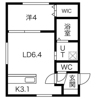 COMSA月寒中央(コムサ月寒中央)【4階】の間取り