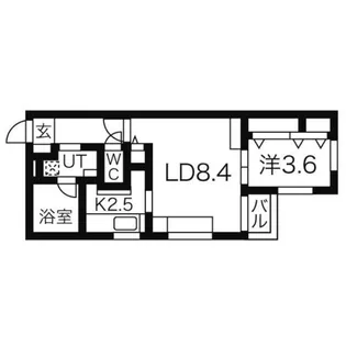 サードインパクト【4階】の間取り