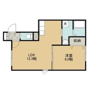 ボヌールSK中の島【302号室】の間取り