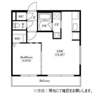 COMODOJOURS(コモドジュール)13-7【4階】の間取り