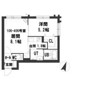 グランメール月寒EAST【3階】の間取り