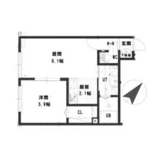 パストラーレ南郷通南【1階】の間取り