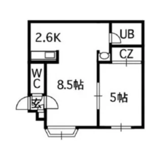 カサブランカ弐番館【3階】の間取り