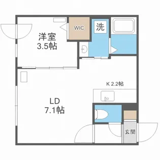 Alta Marea 月寒中央【4階】の間取り