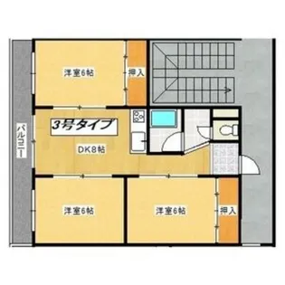 コンツェルト白石【203号室】の間取り