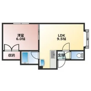 ウィーンの森 八番館【101号室】の間取り