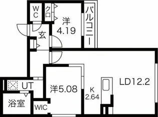 グランジータ南郷(GranGita南郷)【4階】の間取り