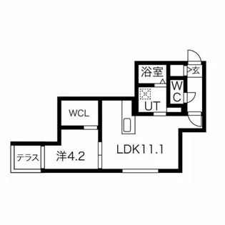 カーサブラン【1階】の間取り