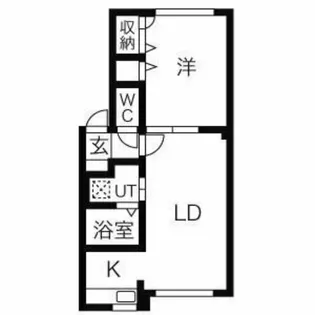 エスポワール B【1階】の間取り