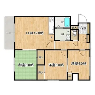 平岸2.7レジデンス【401号室】の間取り