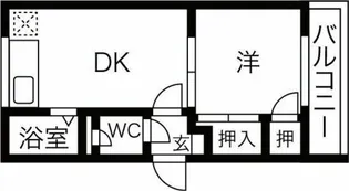 グレイスハイデンス【403号室】の間取り