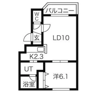コパン栄通【3階】の間取り