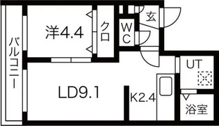 プローラ本郷【4階】の間取り