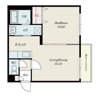 クラリス本郷通【3階】の間取り