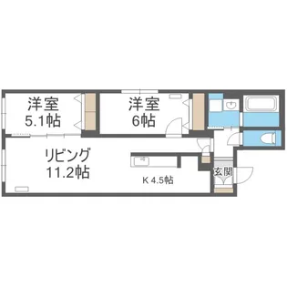 グランメールプレシャス【1階】の間取り