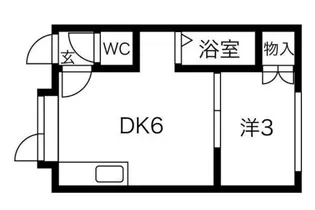 ライフステージ栄通【106号室】の間取り