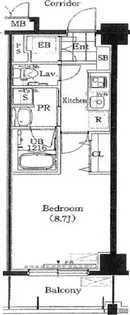 ホーリーフォート南平岸【4階】の間取り