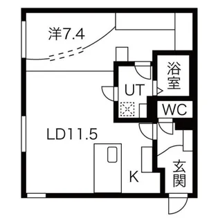 RESIDENCE SAPPORO T9【2階】の間取り