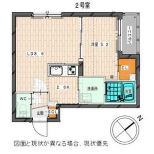 BASE SHIROISHI(ベース白石)【1階】の間取り