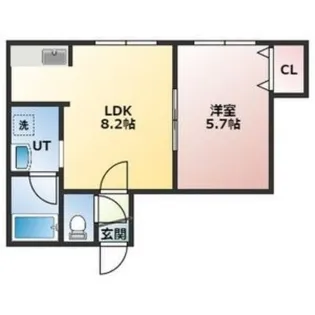 グルービン豊平【2階】の間取り