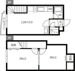 パルコート澄川【108号室】の間取り