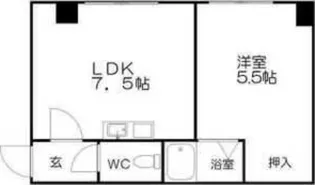 ポッシュビル南郷【203号室】の間取り