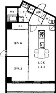Louvre真駒内(ルーヴル真駒内)【4階】の間取り