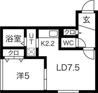 Bendicion南郷通(ベンディシオン)【3階】の間取り