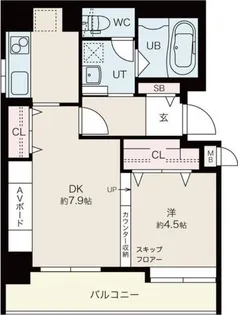ピュア東彩館【4階】の間取り