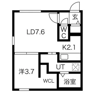 PIEDRA NAKANOSHIMA(ピエドラ ナカノシマ)【1階】の間取り
