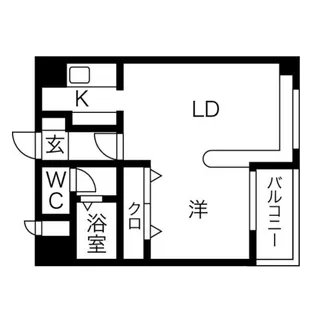 ルーデンスプレイス東札幌【7階】の間取り
