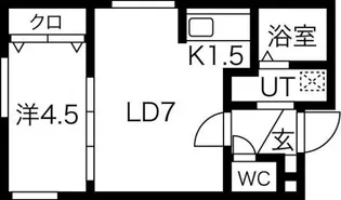 メトロ南平岸駅前【2階】の間取り