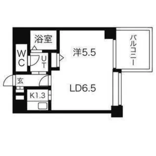 ハウスオブリザ菊水弐番館【603号室】の間取り