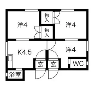 第1宇野マンションA・B【B03号室】の間取り