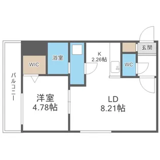 プリヴィエール旭町【2階】の間取り
