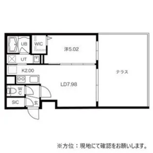シティレジデンス南13条【1階】の間取り