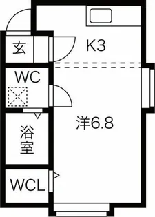 ランドパークス平岸【3階】の間取り