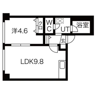 プラザイン南郷【4階】の間取り