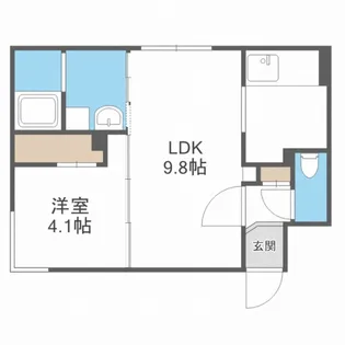 ONOF南平岸【3階】の間取り