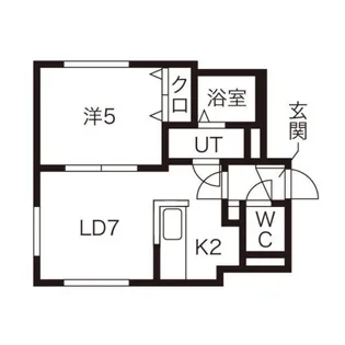 ロイヤルハイアット平岸【4階】の間取り