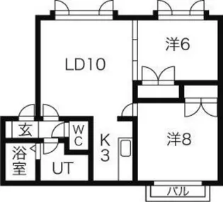 サンビアド【205号室】の間取り
