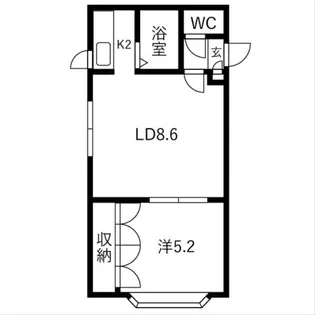 プレジデント16【2階】の間取り